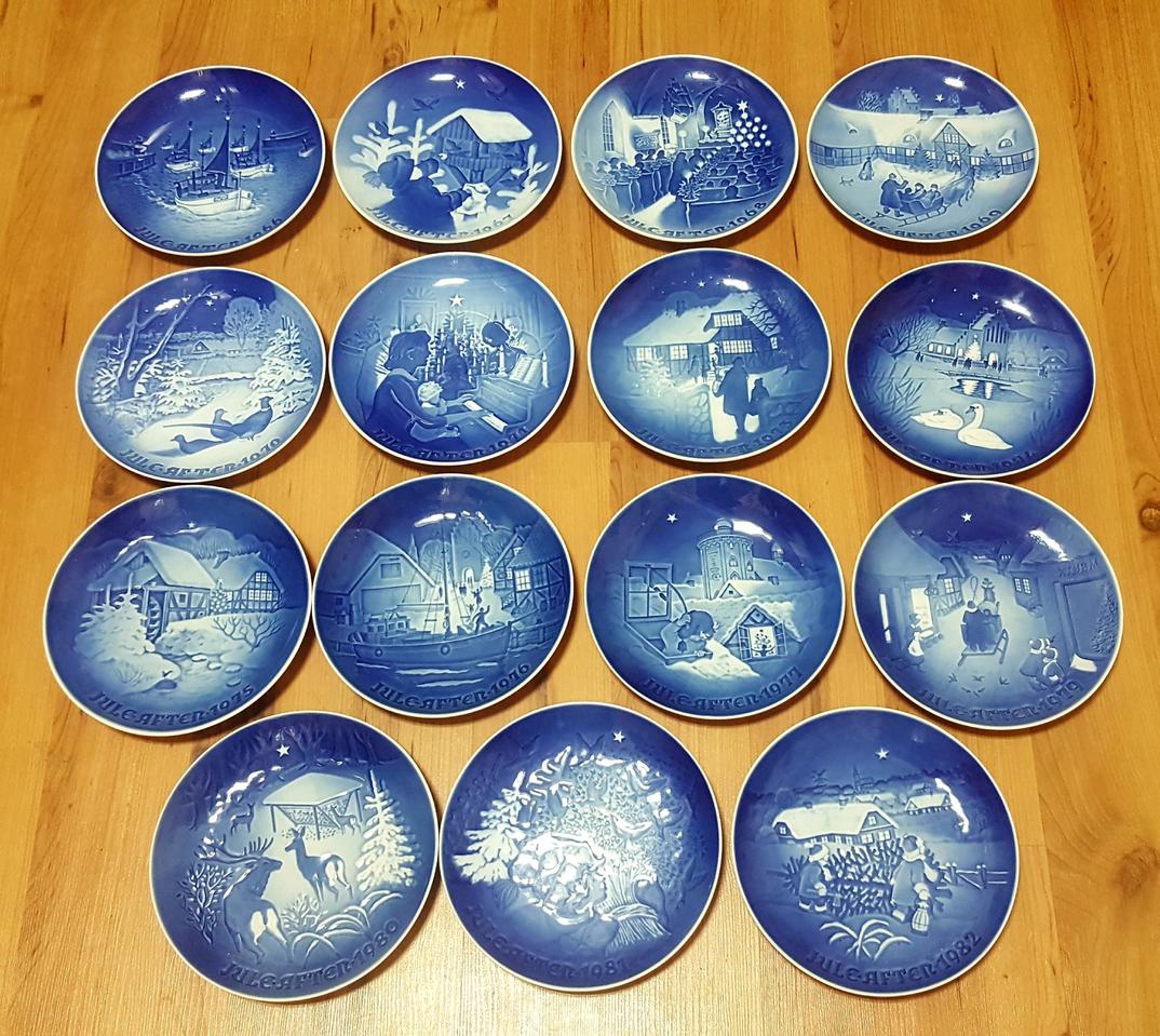 비앤지 코펜하겐 파랭이 접시 이어 플레이트