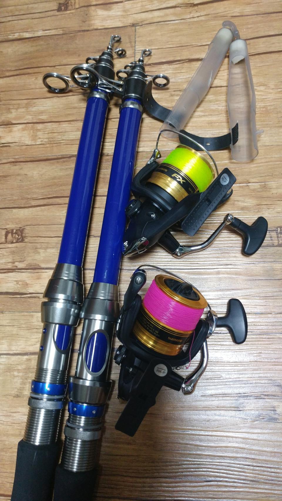 중경질 바다 원투낚시대 420 + 시마노 릴 세트
