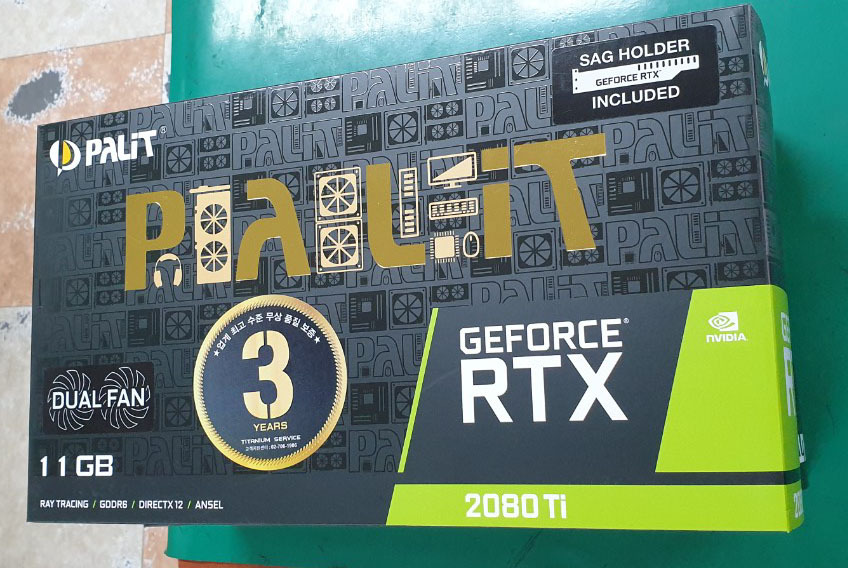 (미개봉-파격가)PALIT RTX 2080 Ti 11GB 그래픽카드