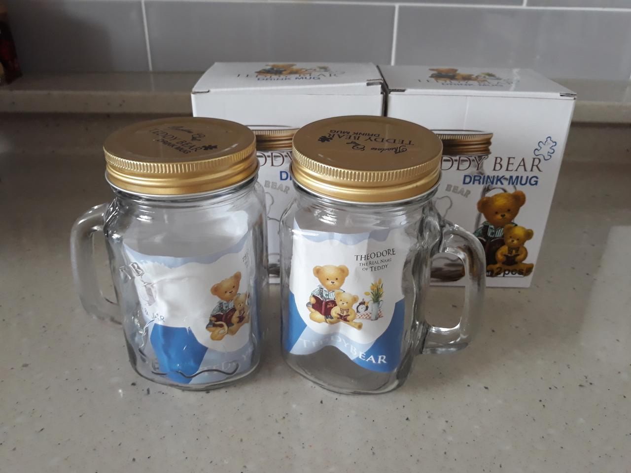 테디베어 드링크 머그앤자2개