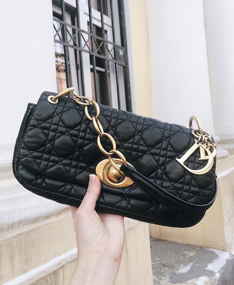 [정품] 디올 까나쥬 체인 숄더 레이디백