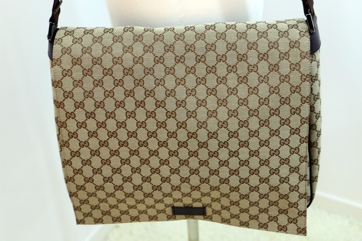 Gucci(구찌) 145864 GG 캔버스 플랩  크로스백