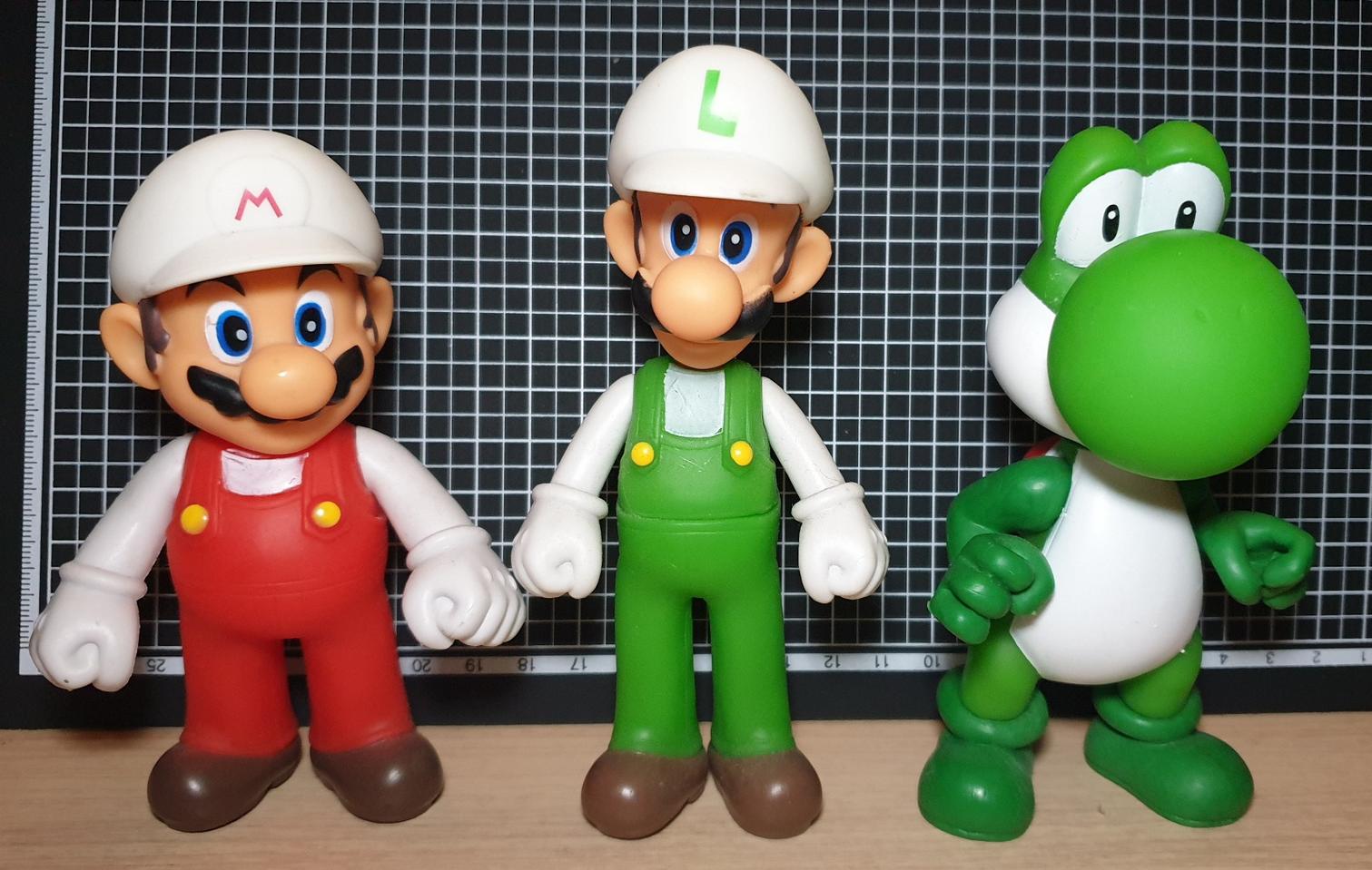슈퍼마리오 피규어 일괄 3개 판매 (슈퍼마리오, 루이지, 요시)