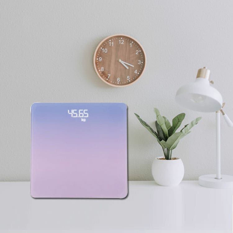 퍼플 색상 가정용 디지털 체중계 인테리어
