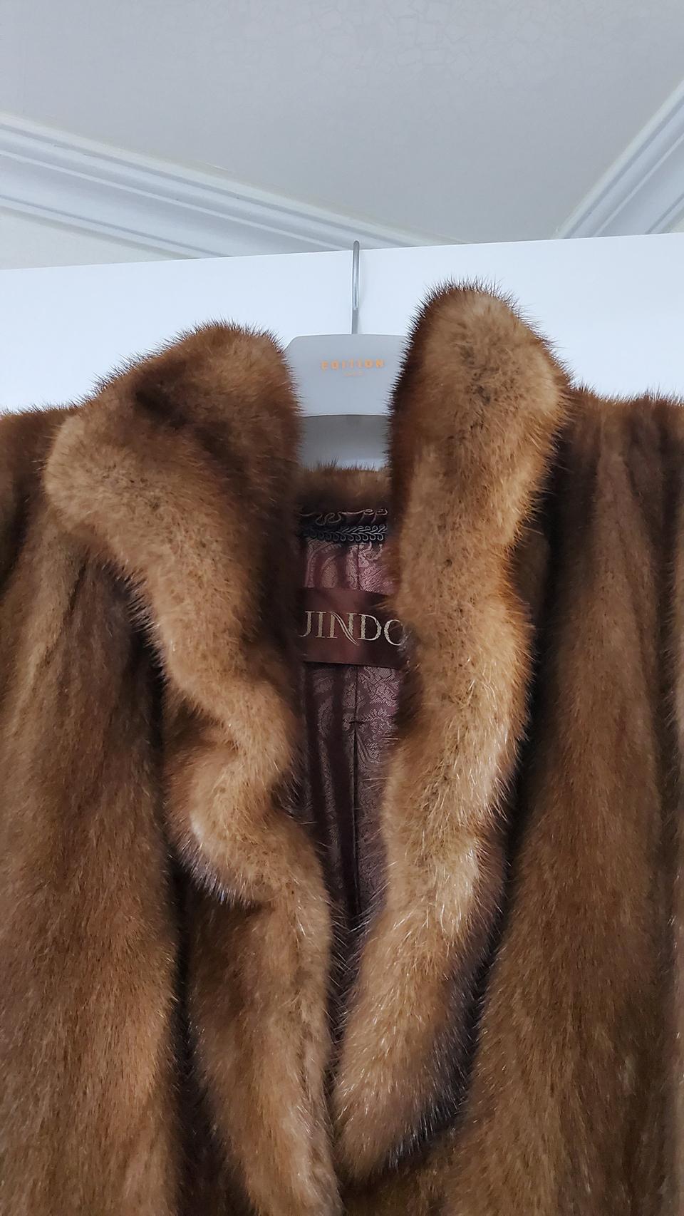 진도 모피 코트 팝니다.