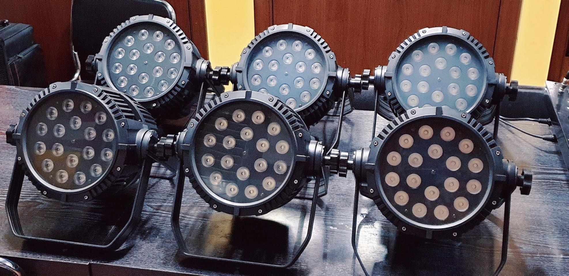 LED 18구 방수형 멀티파라이트 10W RGBW