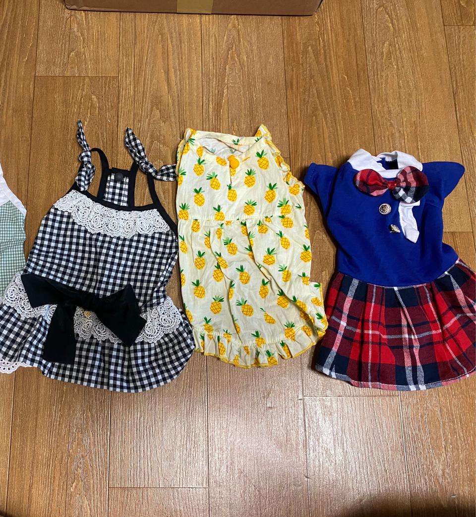 애견여름옷m사이즈 3종세트