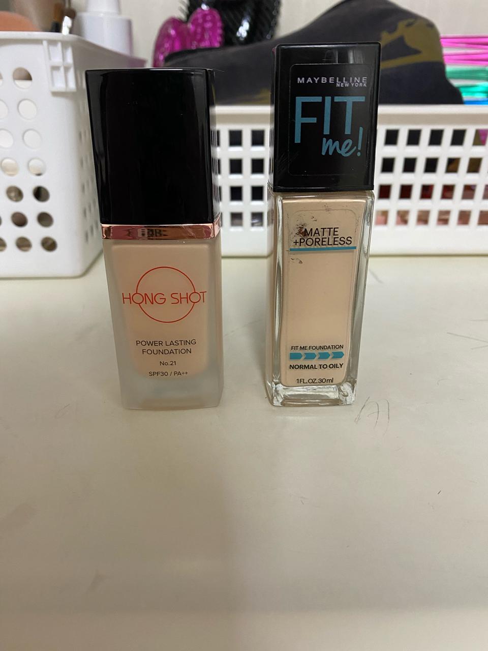 홍샷파운데이션/메이블린매트파운데이션