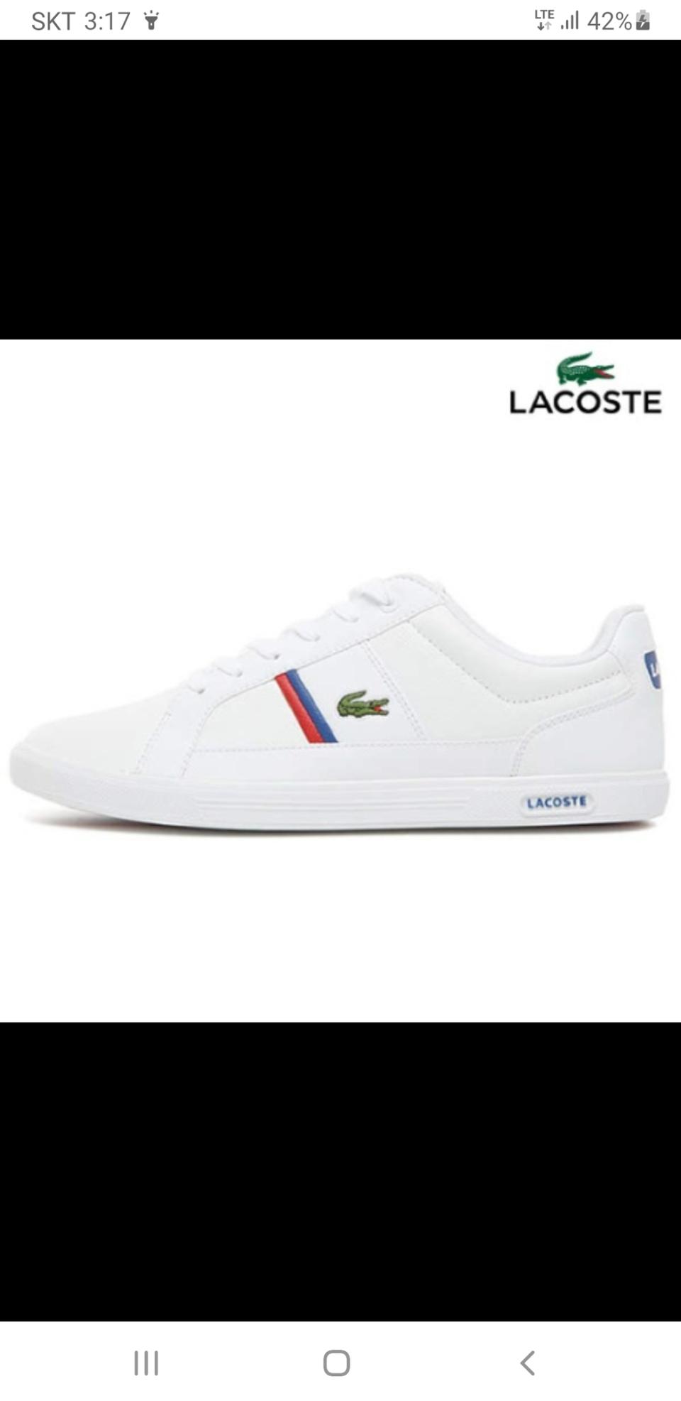 라코스테 신발 270사이즈 싸게 팔아요(새상품)