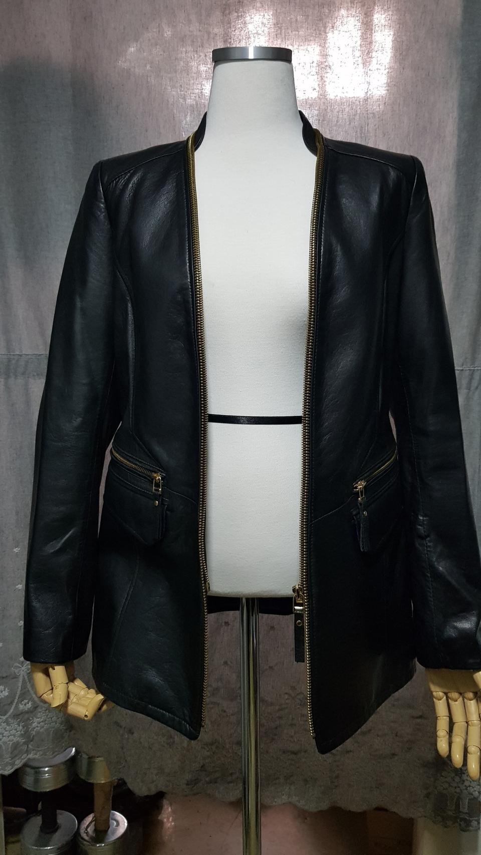  새상품이태리로보양가죽쟈켓(55~66)슬림핏