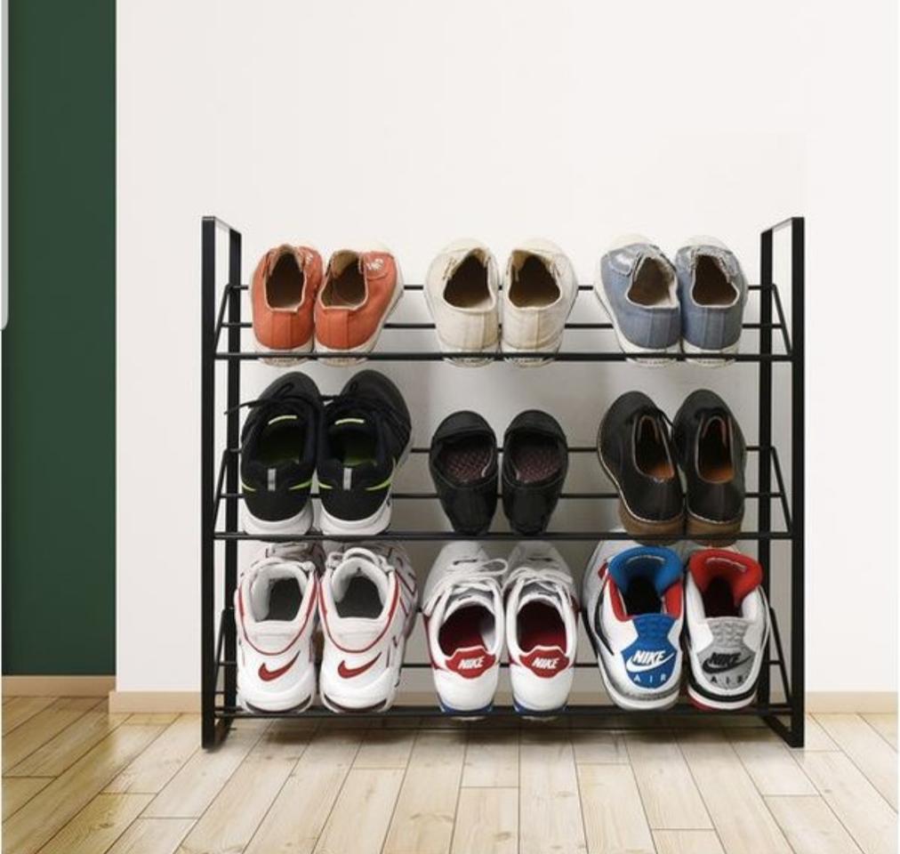 3단 모던 신발정리대(블랙)