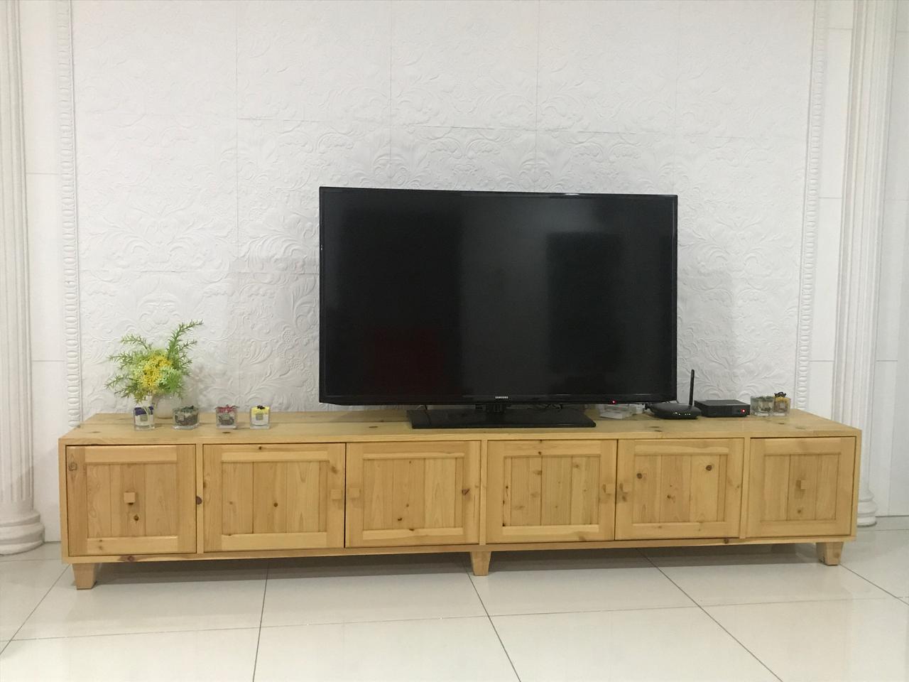 편백나무 수제 거실장