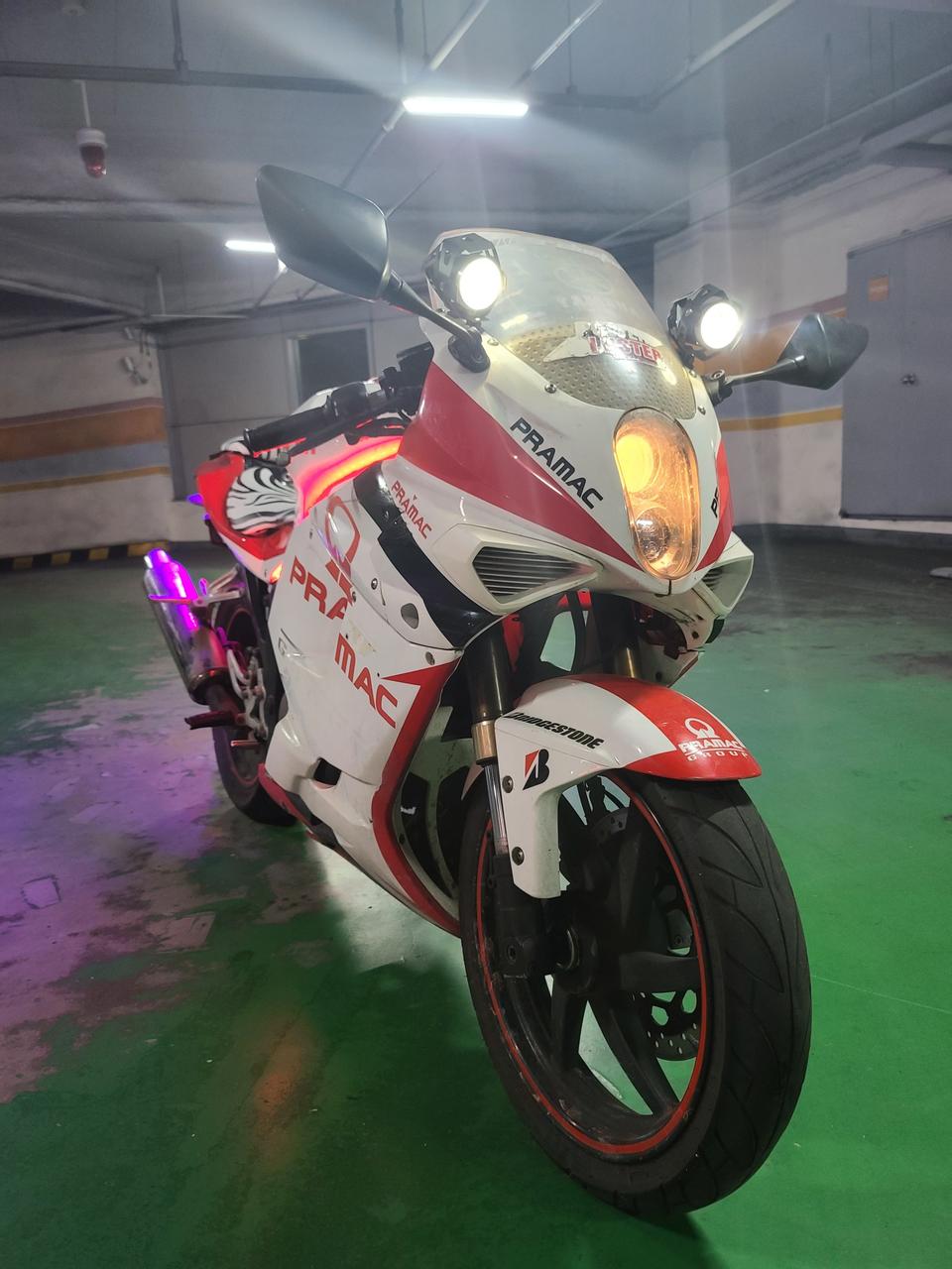 코멧 125cc 풀튜닝 안개등