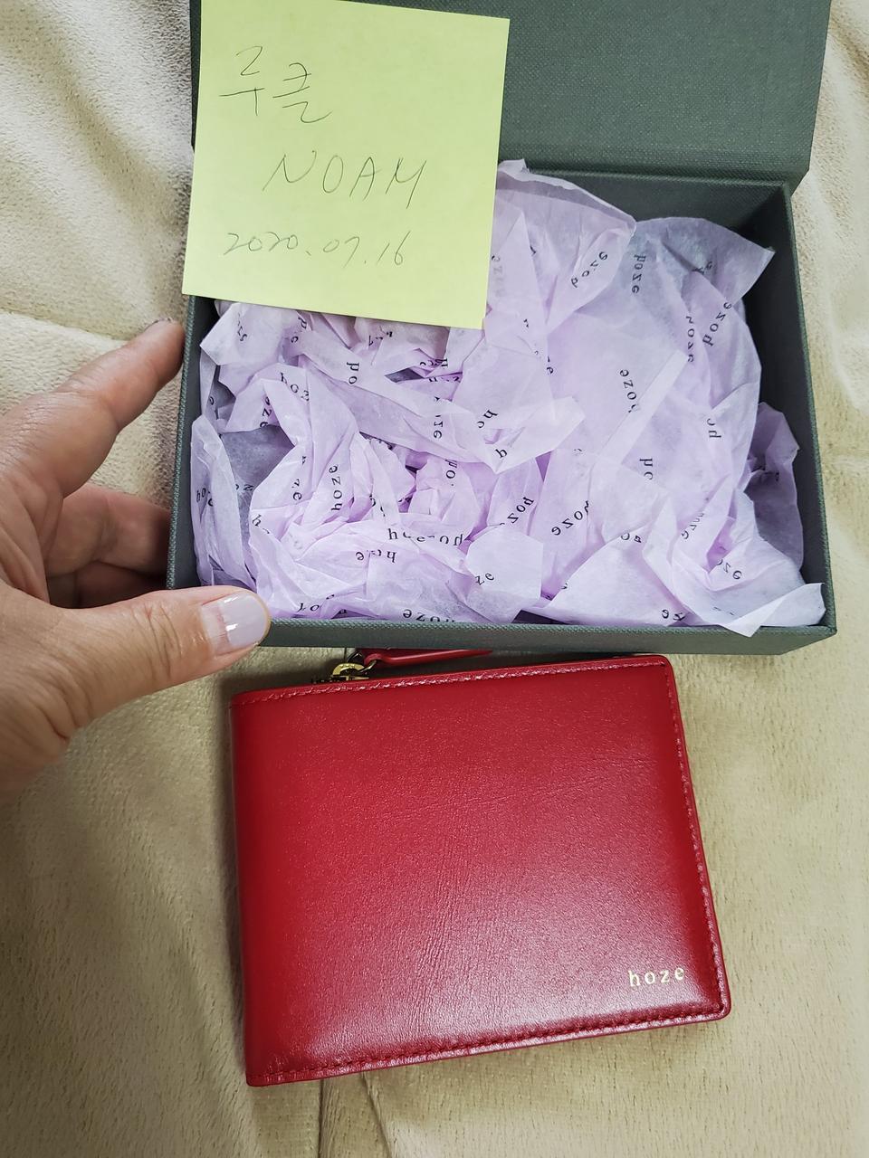 호재! 레드반지갑