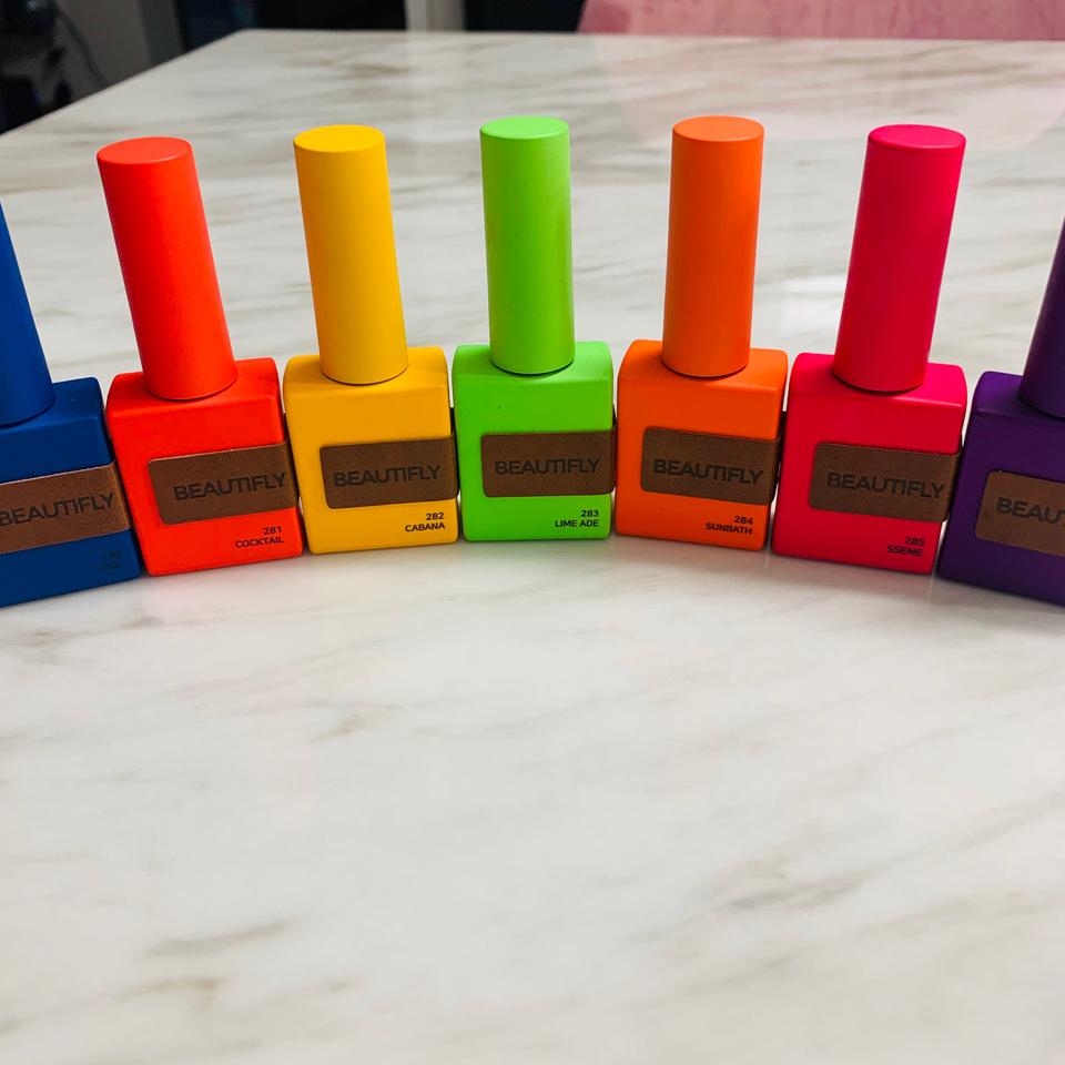 젤네일 뷰티플라이 형광 여름