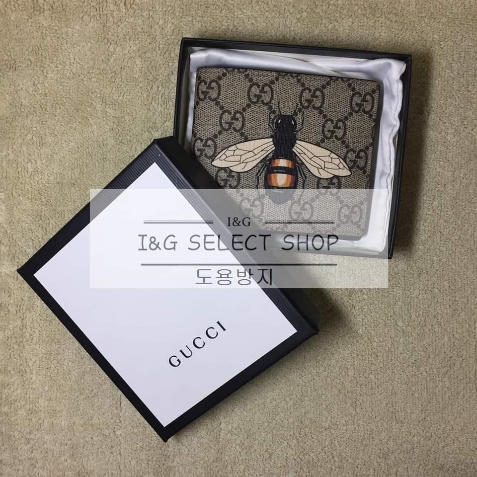 구찌 꿀벌 반지갑 풀박스 31만원