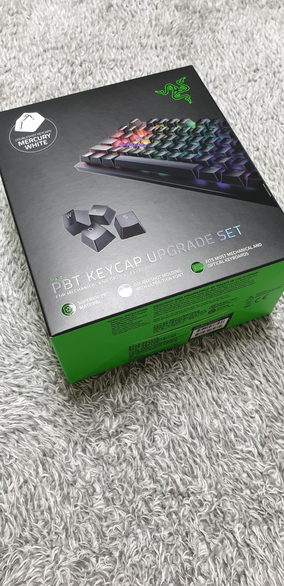 Razer PBT Keycap upgrade set/white 미개봉