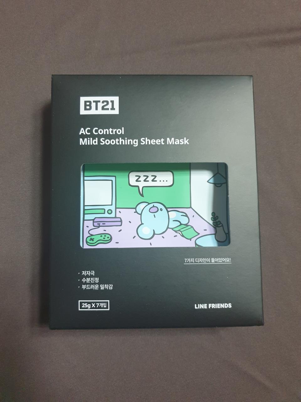 티엔 BT21 AC  진정 시트 마스크