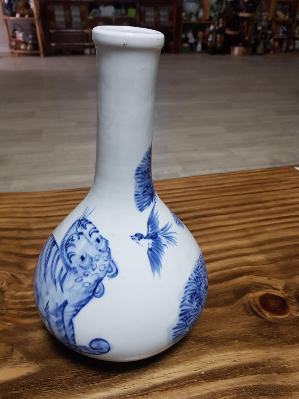 까치 호랑이 도자기