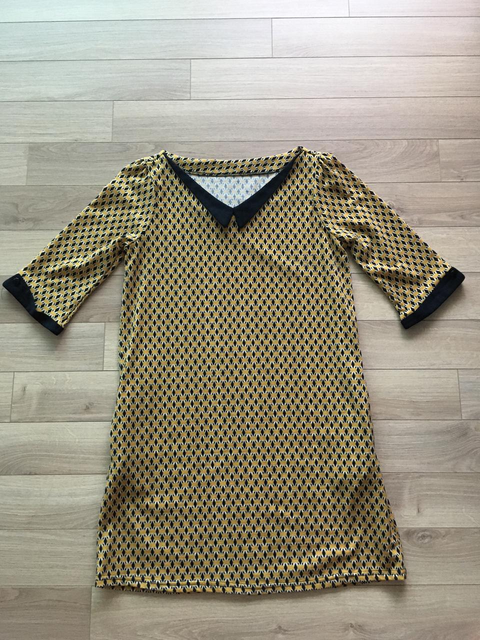 봄가을용 노란 원피스