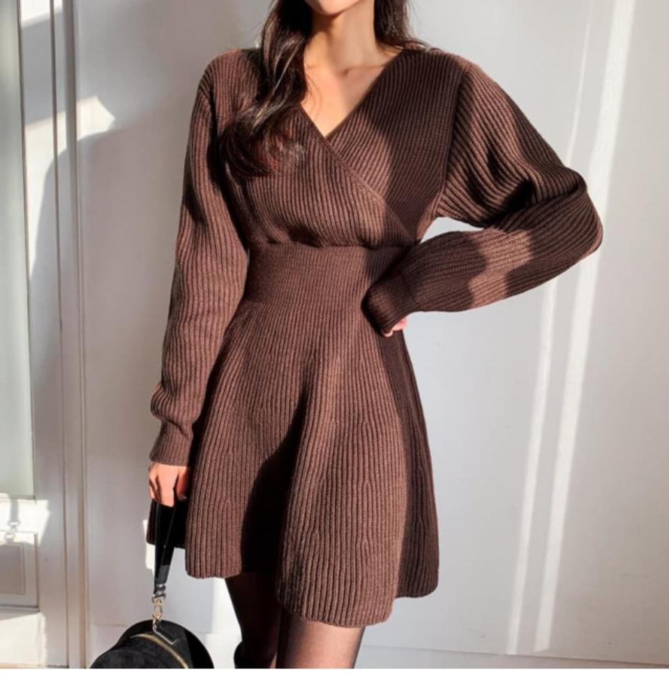 엔비룩 니트랩원피스