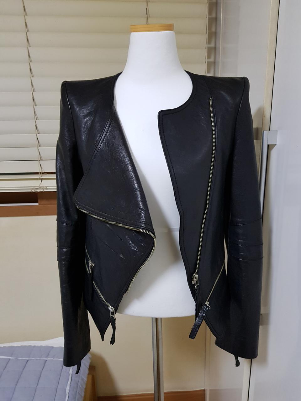 양가죽라이이더자켓