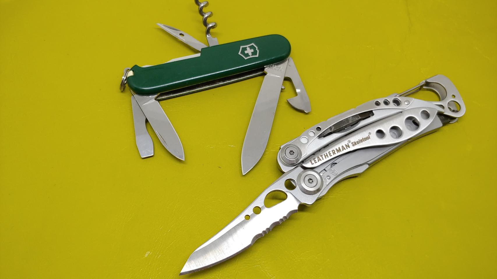 레더맨 스켈레툴 + 빅토리녹스 스파르탄 멀티툴
