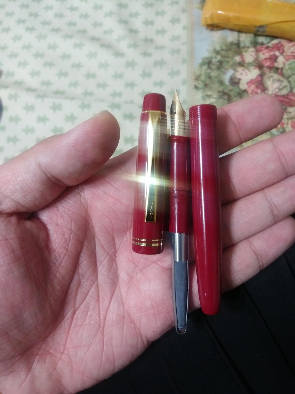 일본 파이롯트 78G 만년필 burgundy 미사용