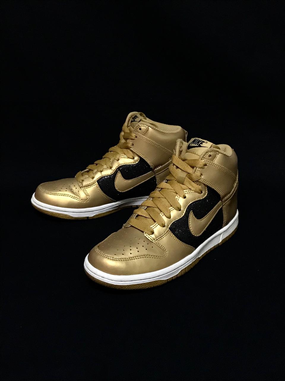 덩크하이 검금, 골드/블랙 스팽글 (325203-771) 230 사이즈