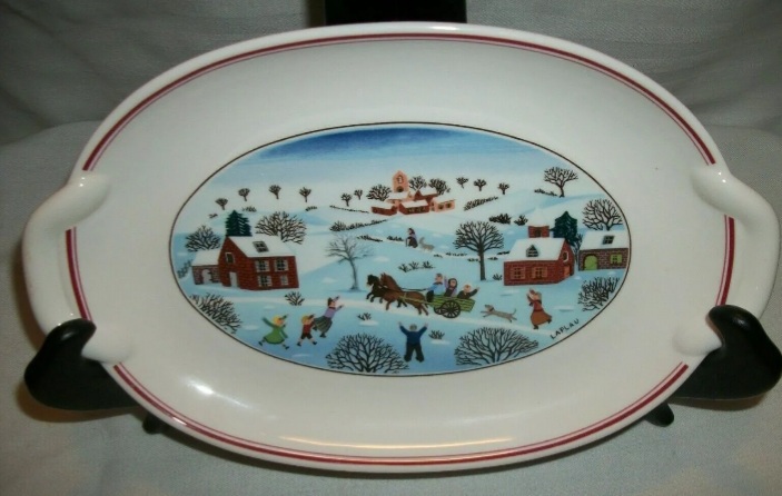 빌보 디자인나이프 크리스마스 귀달이 오벌 피클접시