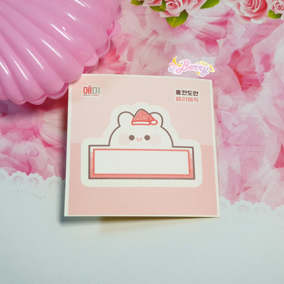 산타 메미 네임택(도무송, 스티커)