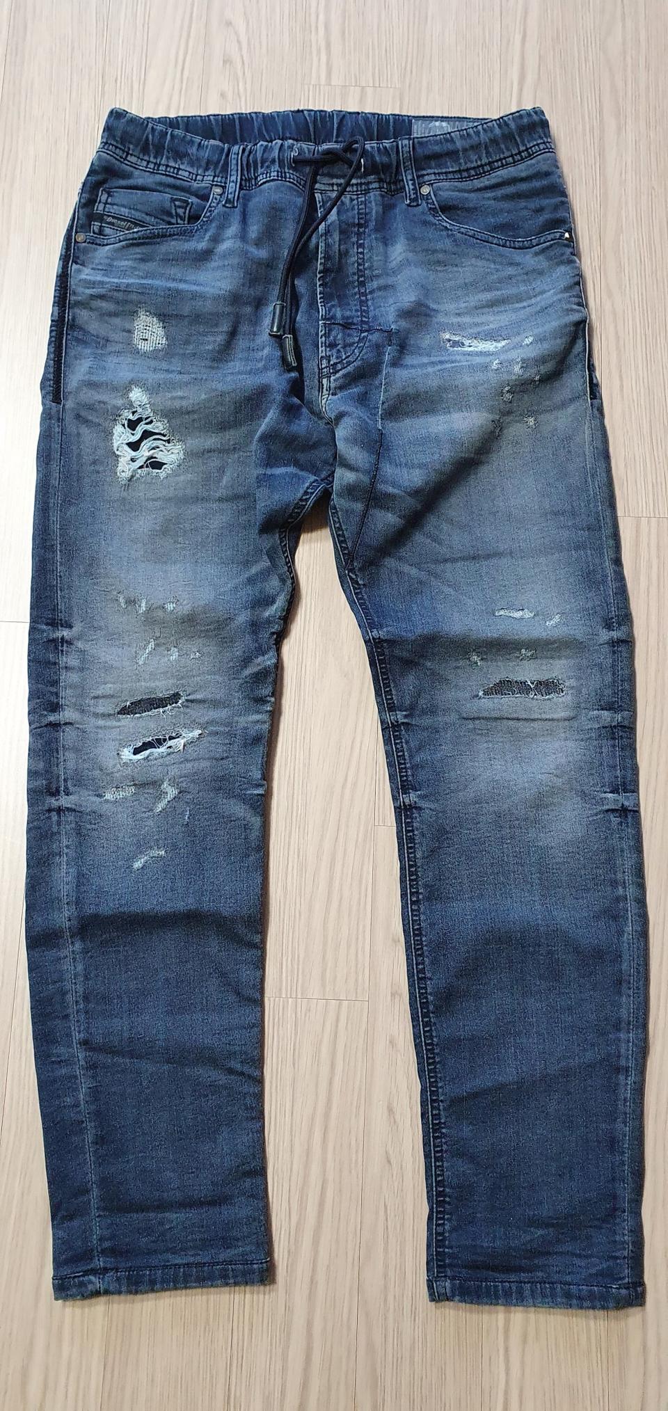 디젤 조그진 정품 스키니 빈티지 데님 트레이닝진