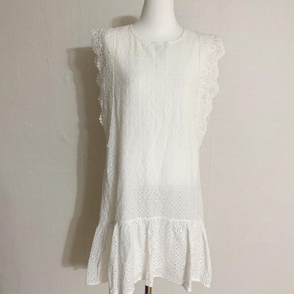 펀칭 레이스 원피스