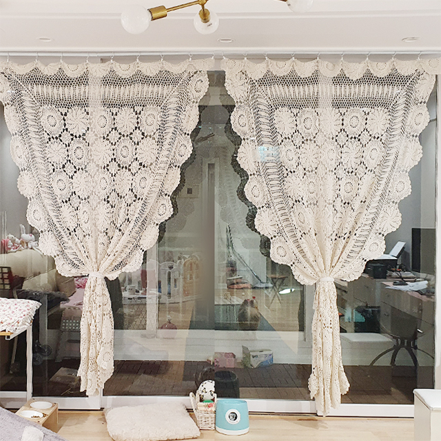 ♥ 뜨개커튼, 식탁보, 테이블러너(새상품)