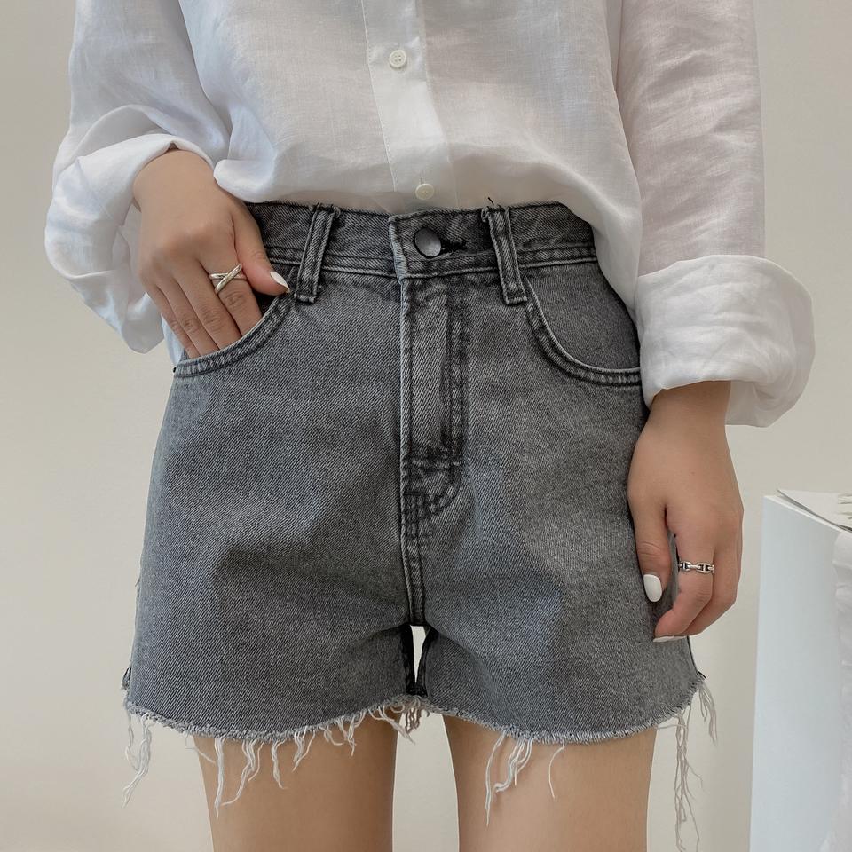 블랙 청바지 반바지