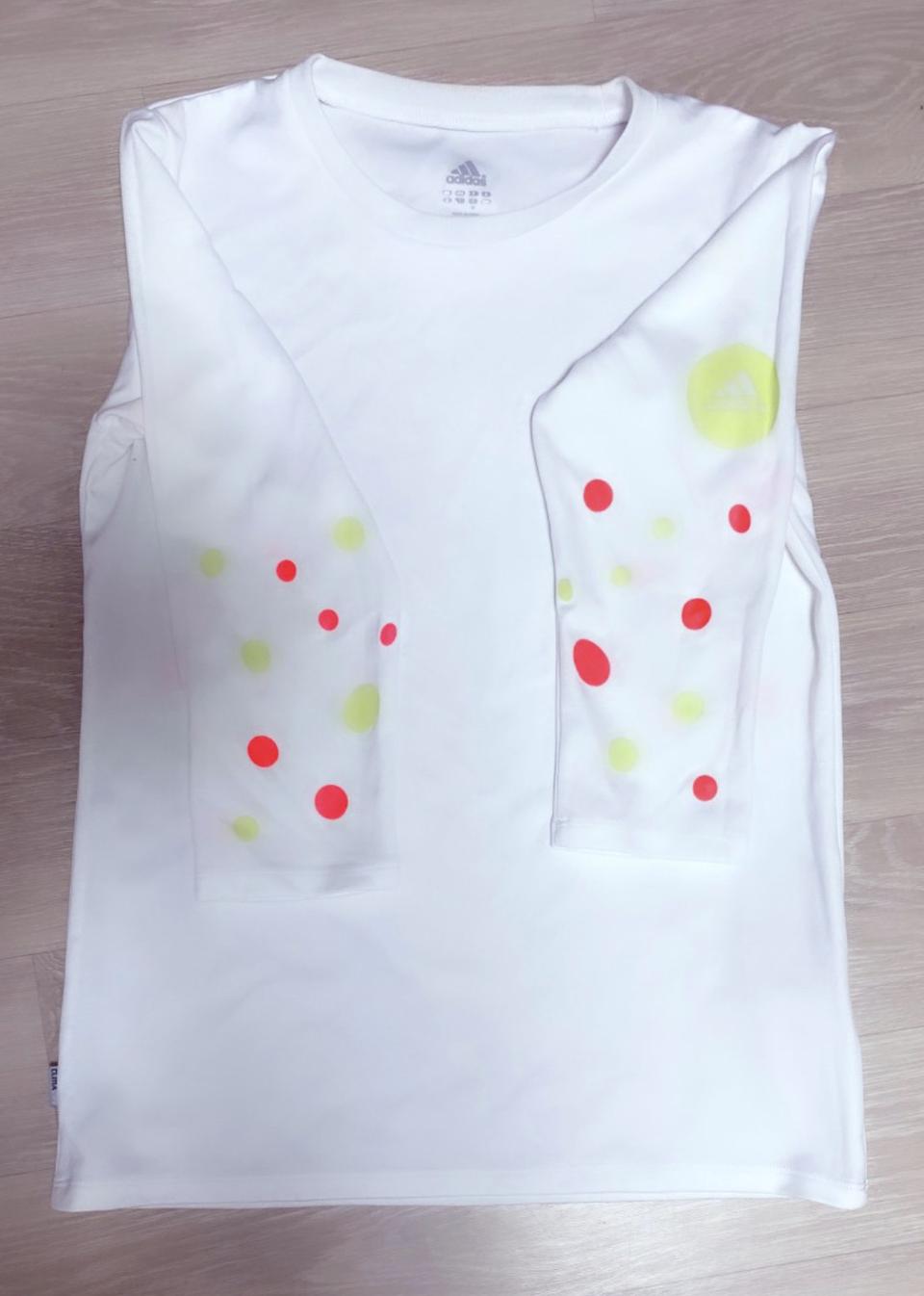 아디다스 7부 소매 티셔츠