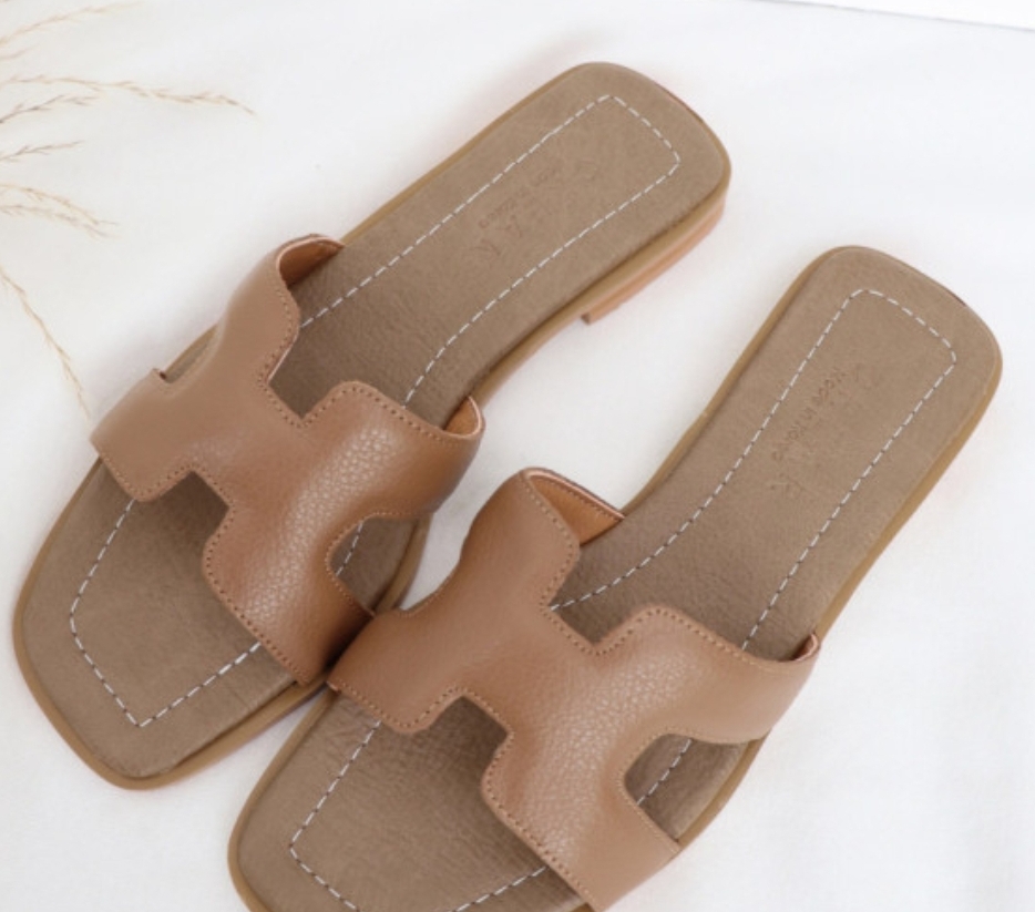 (소가죽) H 슬리퍼 (발이엄청편해요)