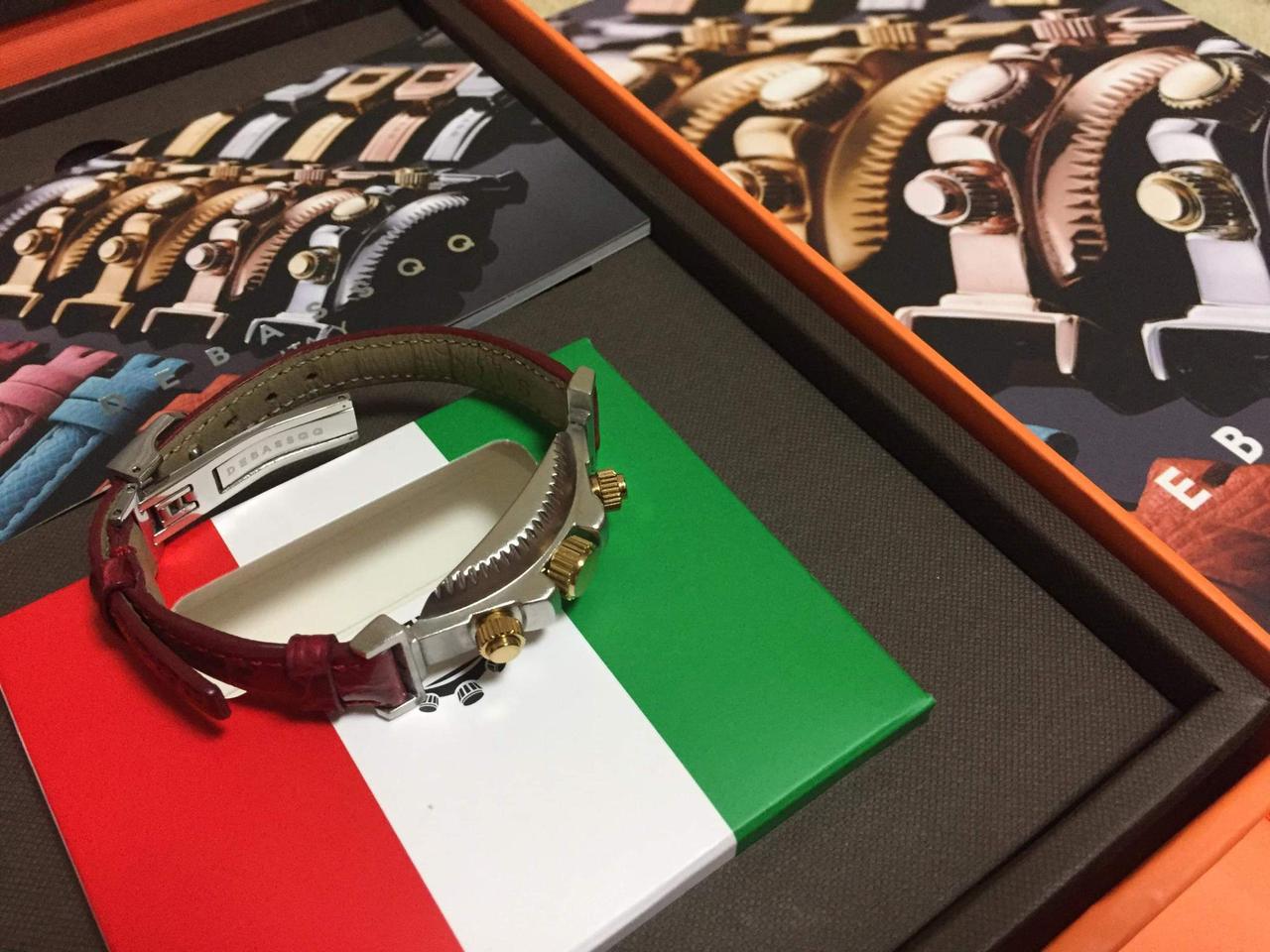 드바스크 악어가죽 무광콤비 풀박스