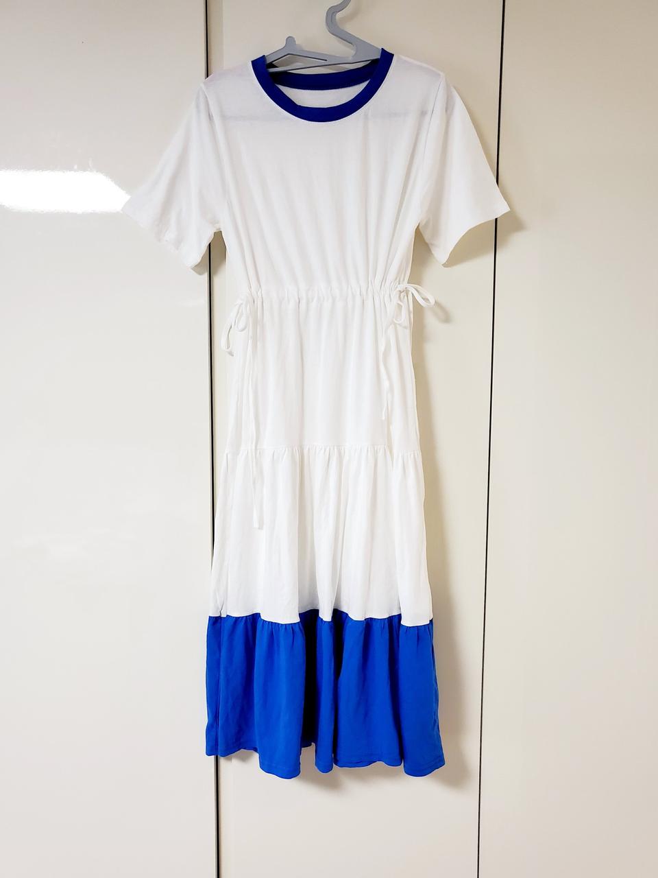 ☆(새상품) 화이트 스트링 면원피스