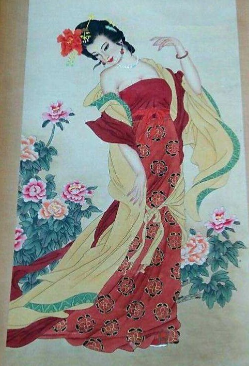 (중국 고미술)미인도그림