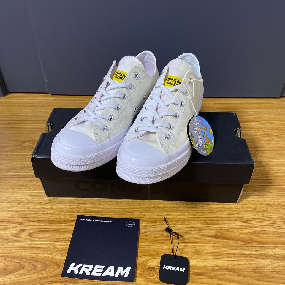 차이나타운마켓 X 컨버스 UV 자외선 척70 로우 255사이즈