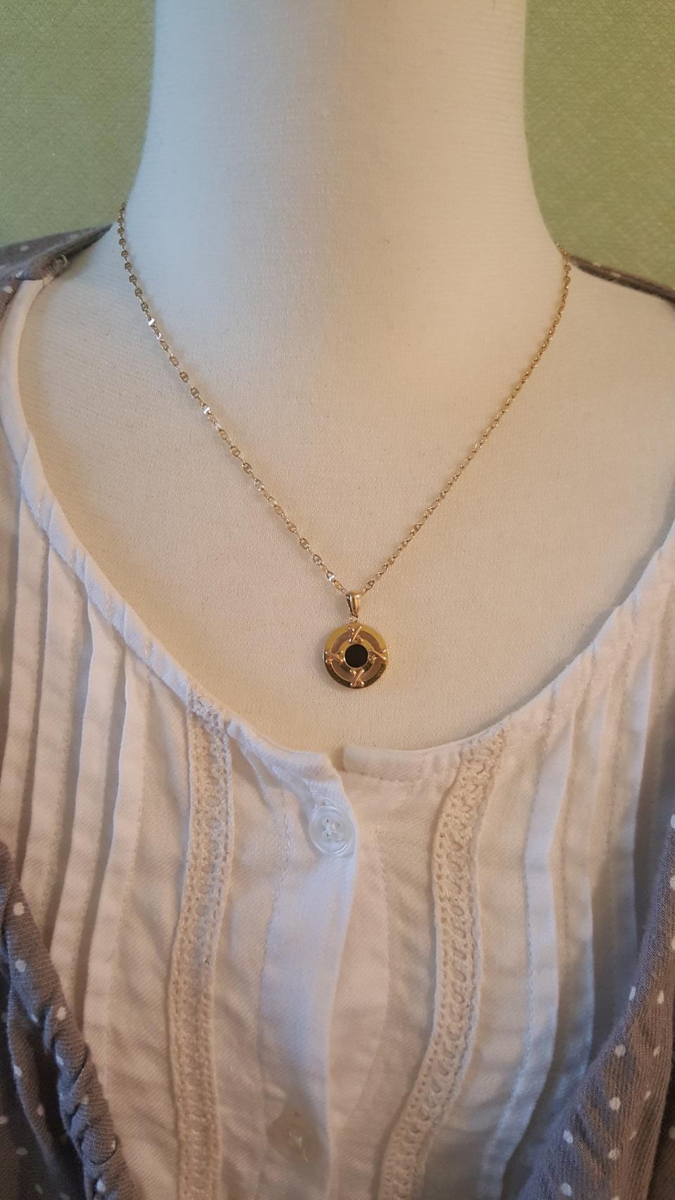 14k 블랙오닉스 목걸이