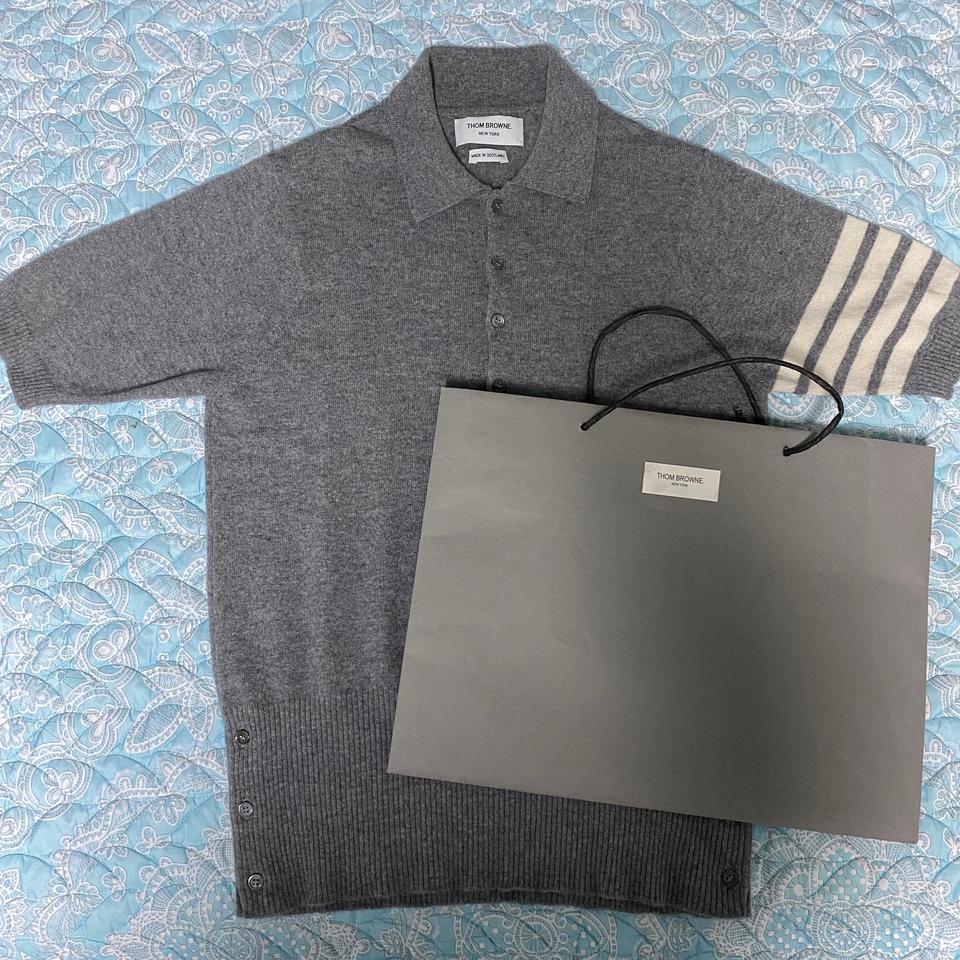 [2] 톰브라운 캐시미어 pk 니트 반팔