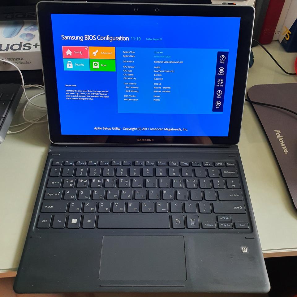 갤럭시북 12 SM-W727 LTE