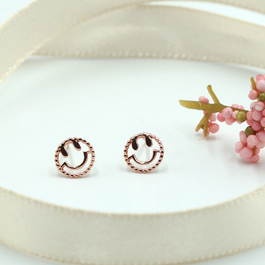 14k 해피스마일 침귀걸이