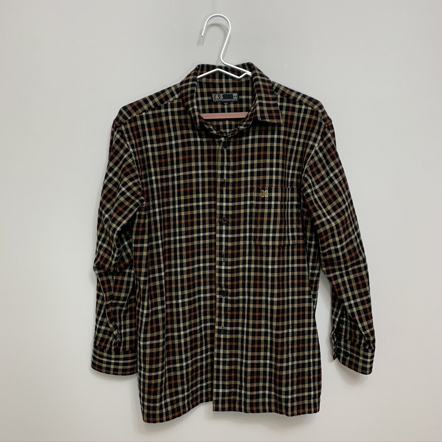 빈티지) 닥스 체크 긴 남방 L