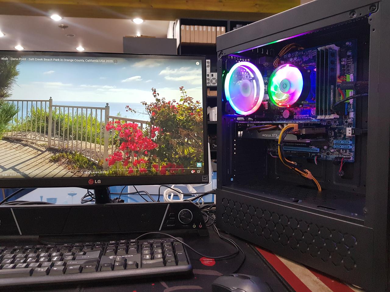 전주 컴퓨터 (i7-3770/16g/ssd 240/rx 570)팝니다.