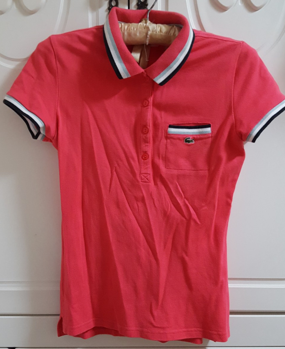 정품)라코스테카라반팔티