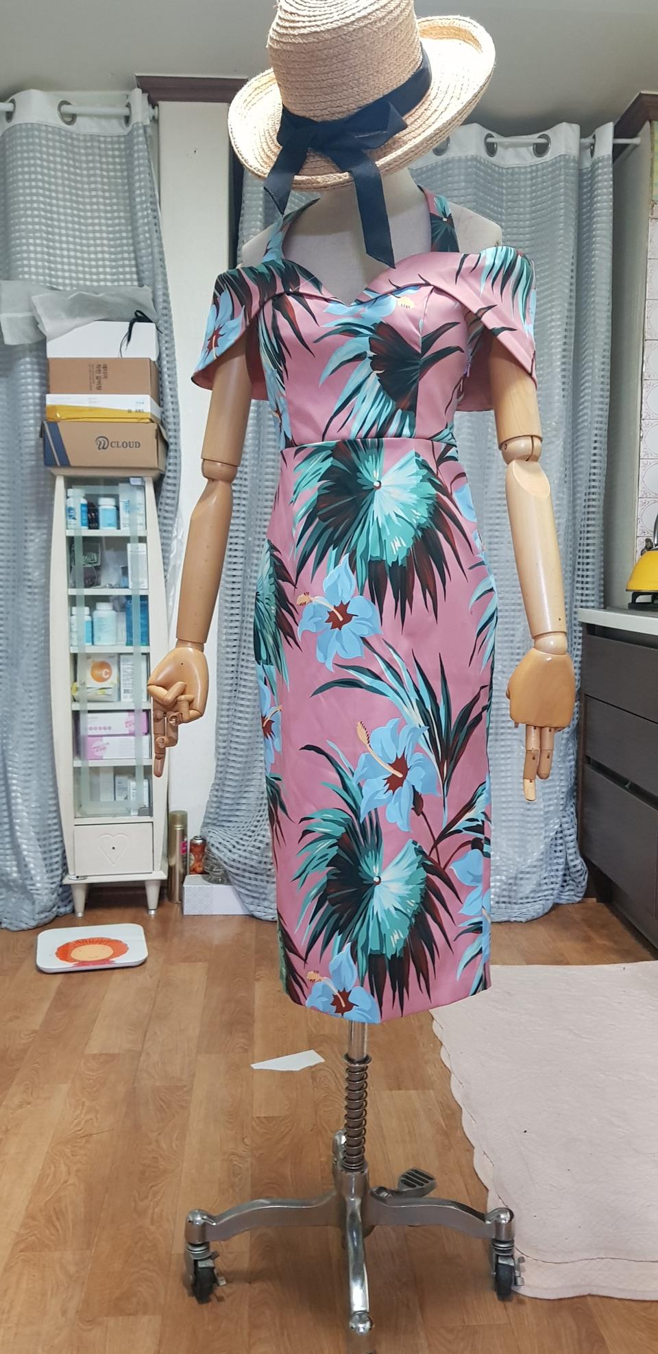 아소스오프숄더 원피스(S)