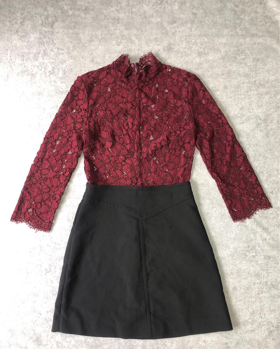 산드로(sandro) 레이스 시스루 원피스